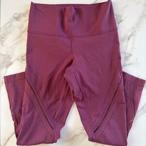 Lululemon High-Waist Active Leggings with mesh panels